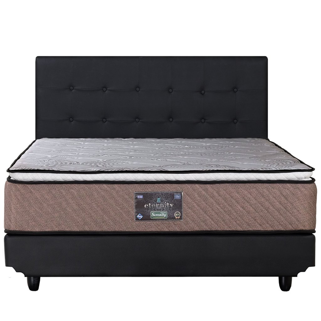 Kasur Spring bed Elite Serenity Eternity Pillowtop Set Divan Headboard Minimalis / Spring Bed Set