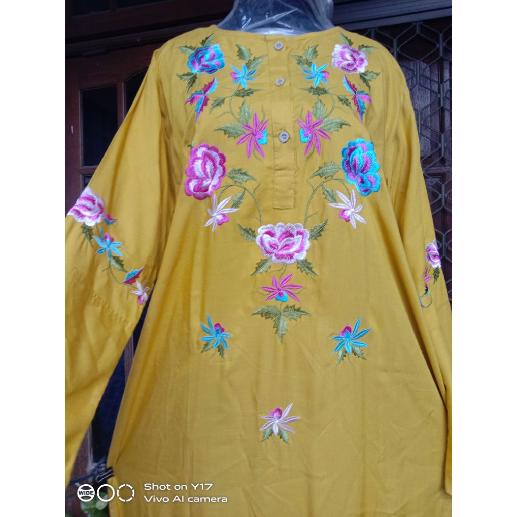 gamis bordir rayon