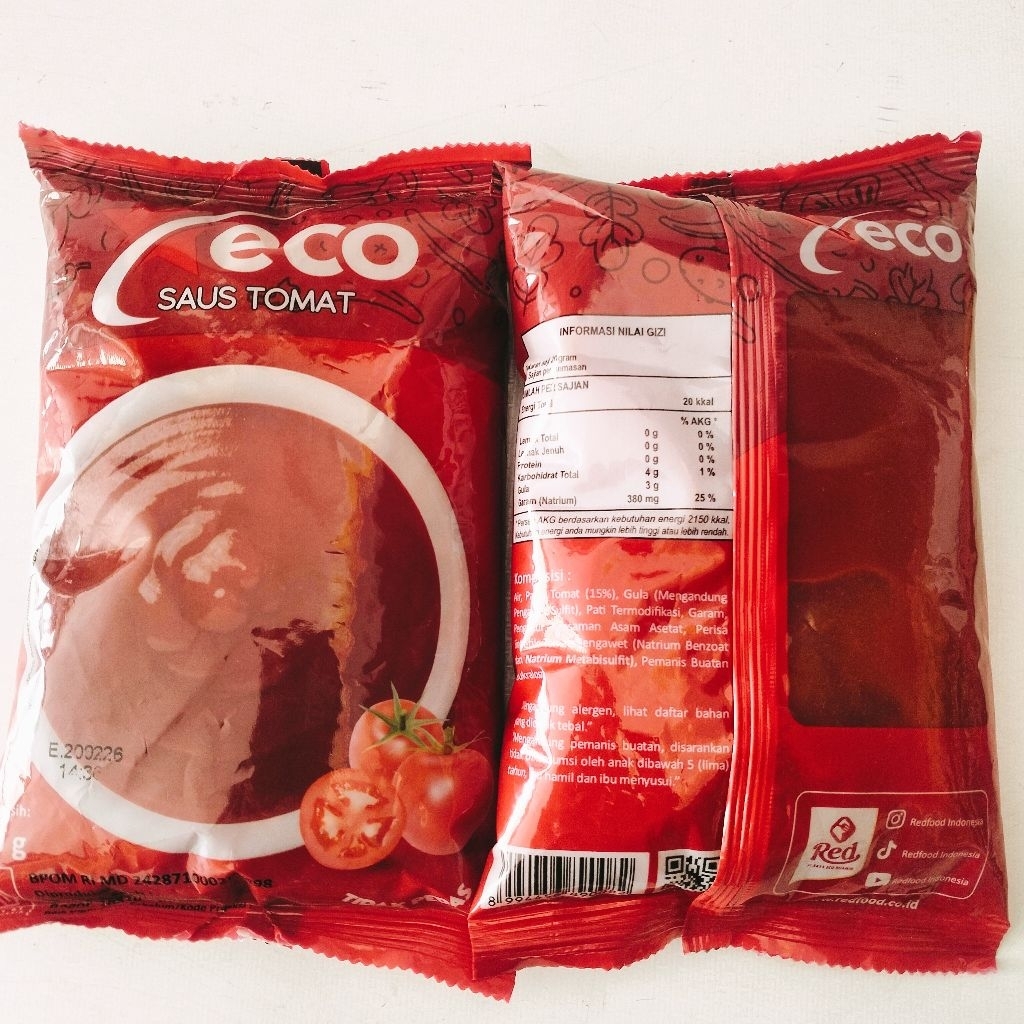 

Saus saos sambal tomat tomato extra ECO 400gr