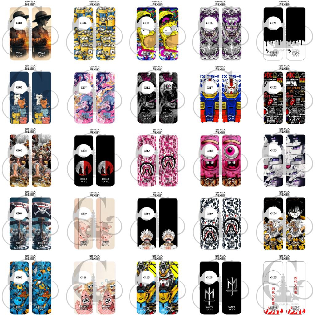 

stiker custom stiker vynil laminasi glossy next slim