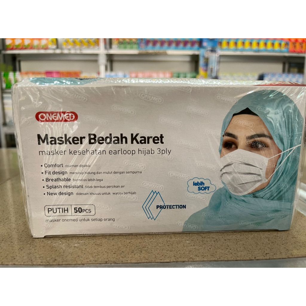 Masker Onemed Hijab Putih