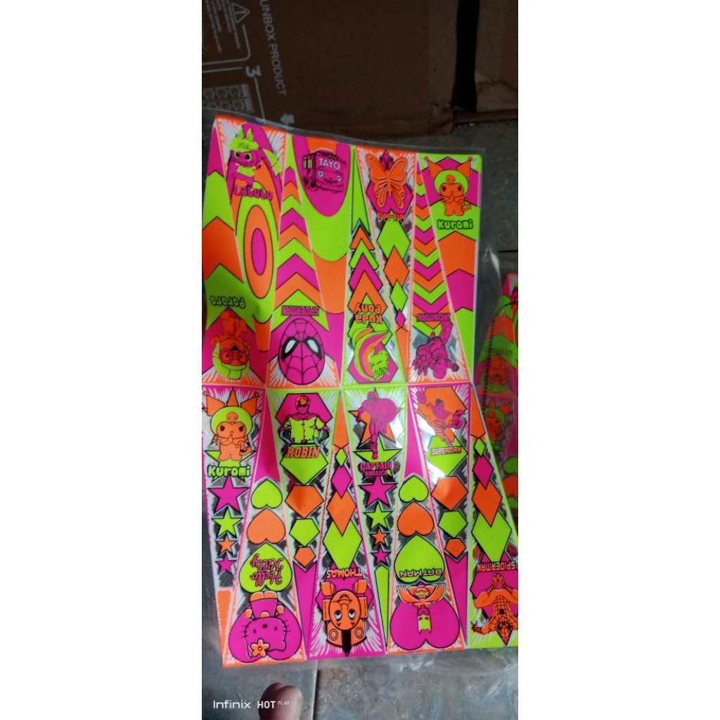 Mika sablon kitiran lampu