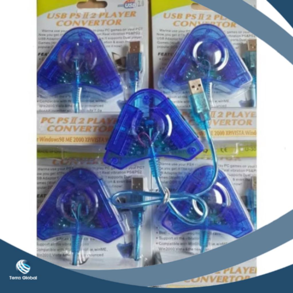 Converter Cabang Usb To Stik PS2 PS3 Gamepad PC Komputer