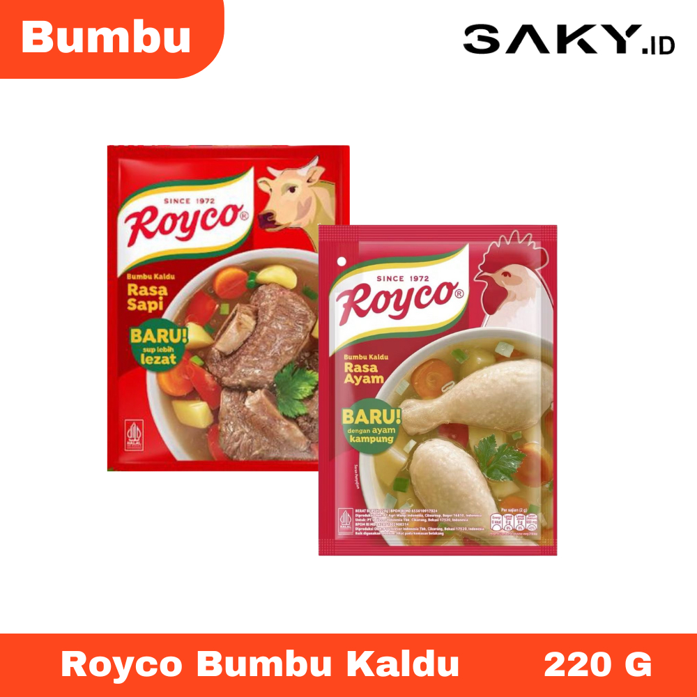 

Royco Kaldu Bubuk 220gr Ayam Sapi Penyedap Rasa