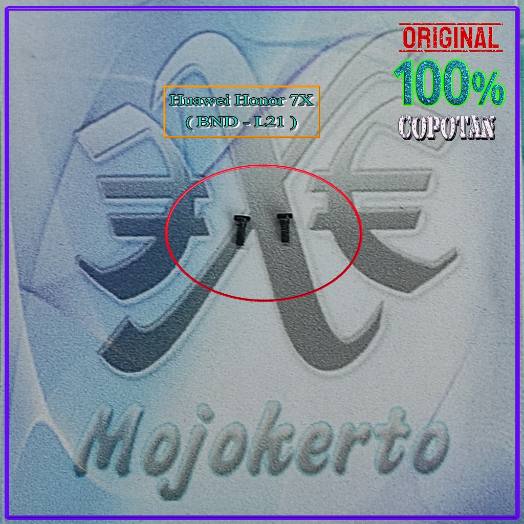 Huawei Honor 7X (BND-L21) Baut / sekrup casing bawah original copotan | eXe Comp