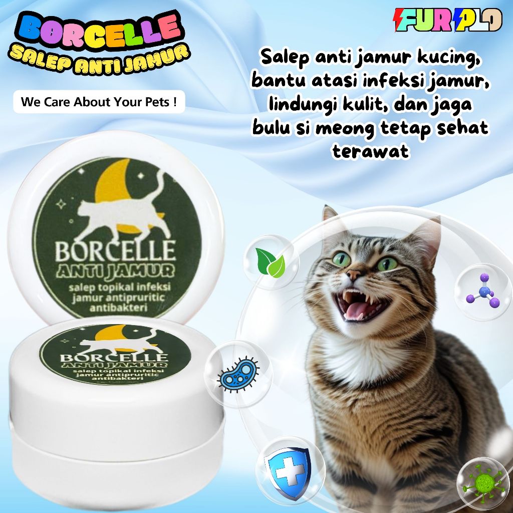 Obat Jamur Scabies Gudik Kudis Obat Gatal Oles Kucing FURPLO