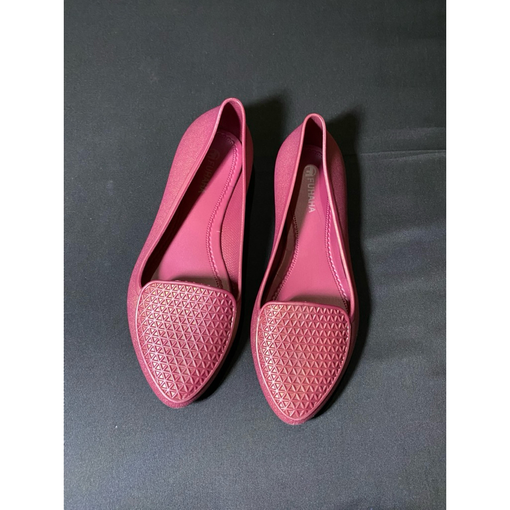 Flatshoes Formal Import Sepatu Jelly Karet Fuhaha (PL)