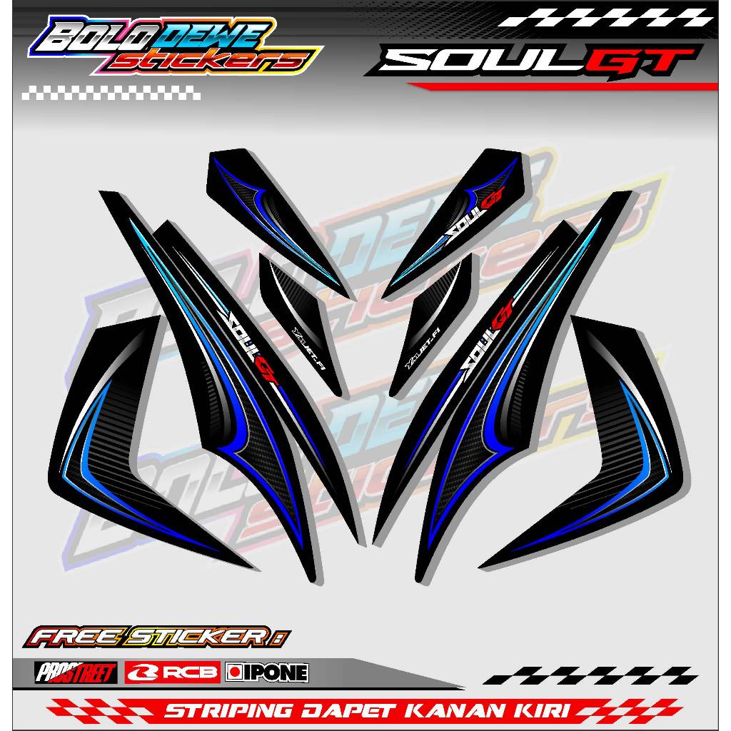 STRIPING VARIASI YAMAHA MIO SOUL GT / STICKER LIST VARIASI MOTOR MIO SOUL GT