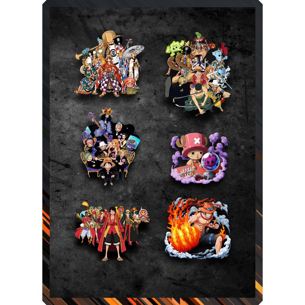 Murah COD STICKER AESTHETIC UNTUK CASE HANDPHONE | LAPTOP ONE PIECE