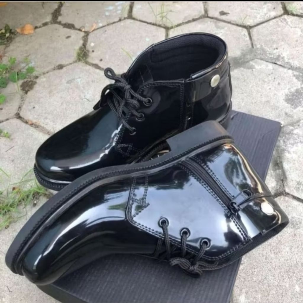 sepatu pdh mengkilap TNI AD
