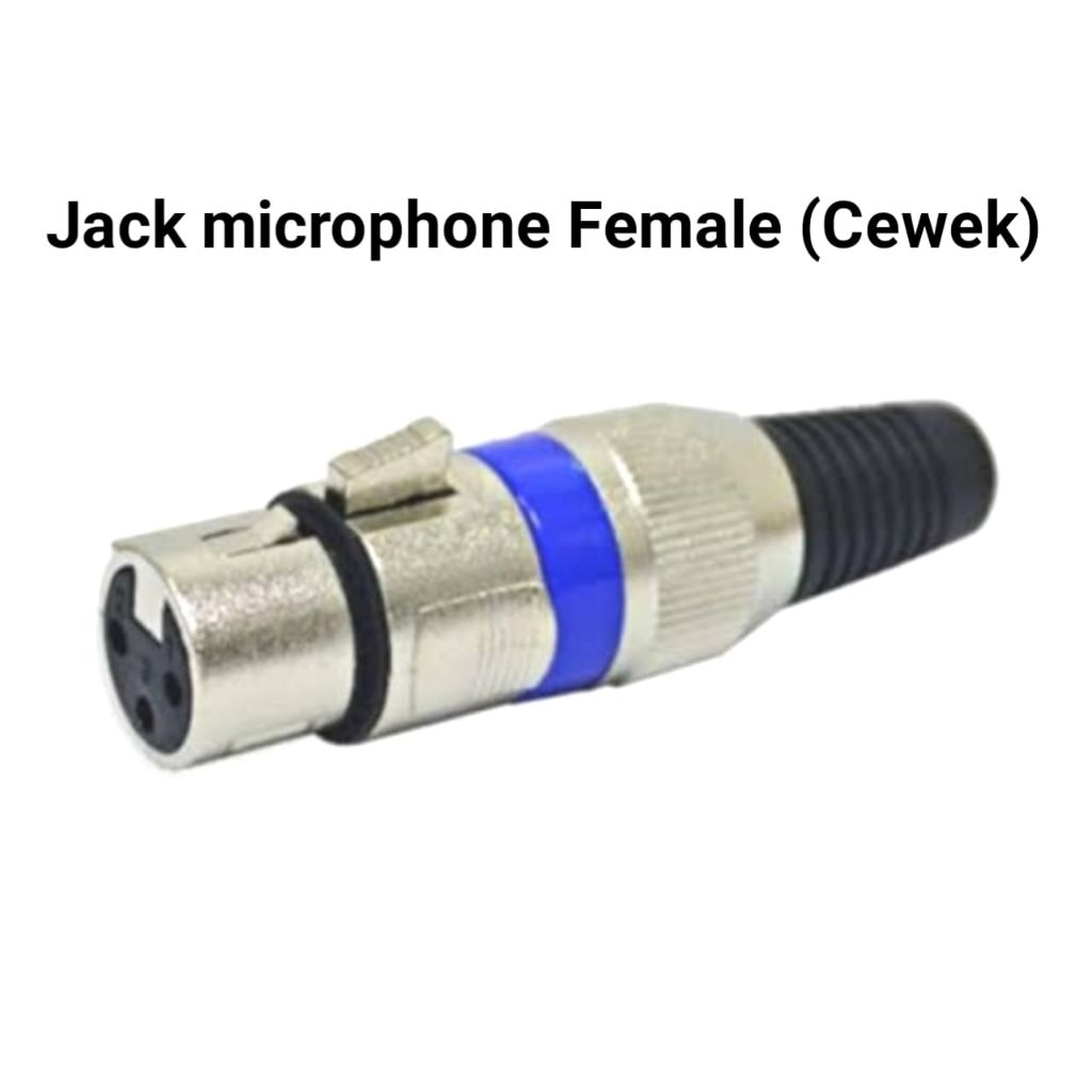 Jek mikrofon - Jack microphone Cewek - Jack microphone Female - Jack mikrofon cewek - Jack Canon XLR
