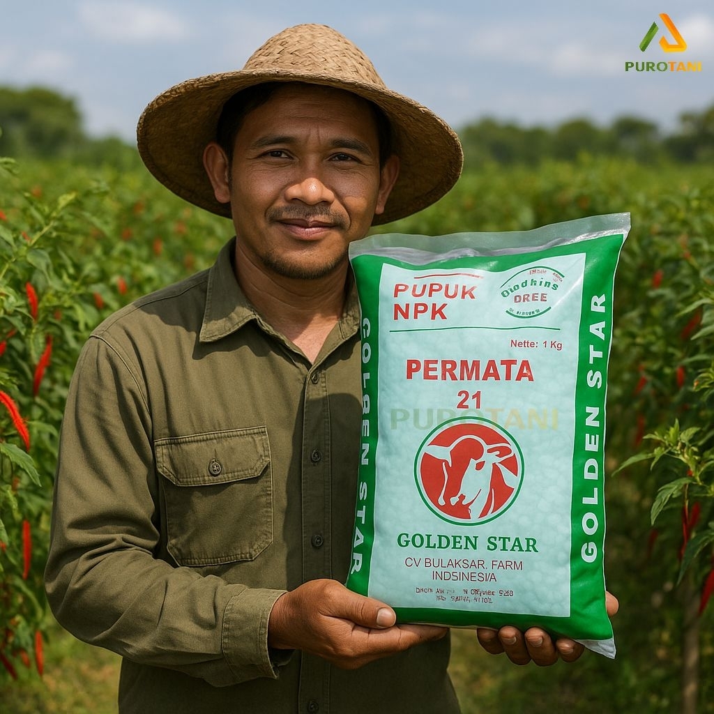 Pupuk NPK Starter 21 21 21 plus TE Golden Star
