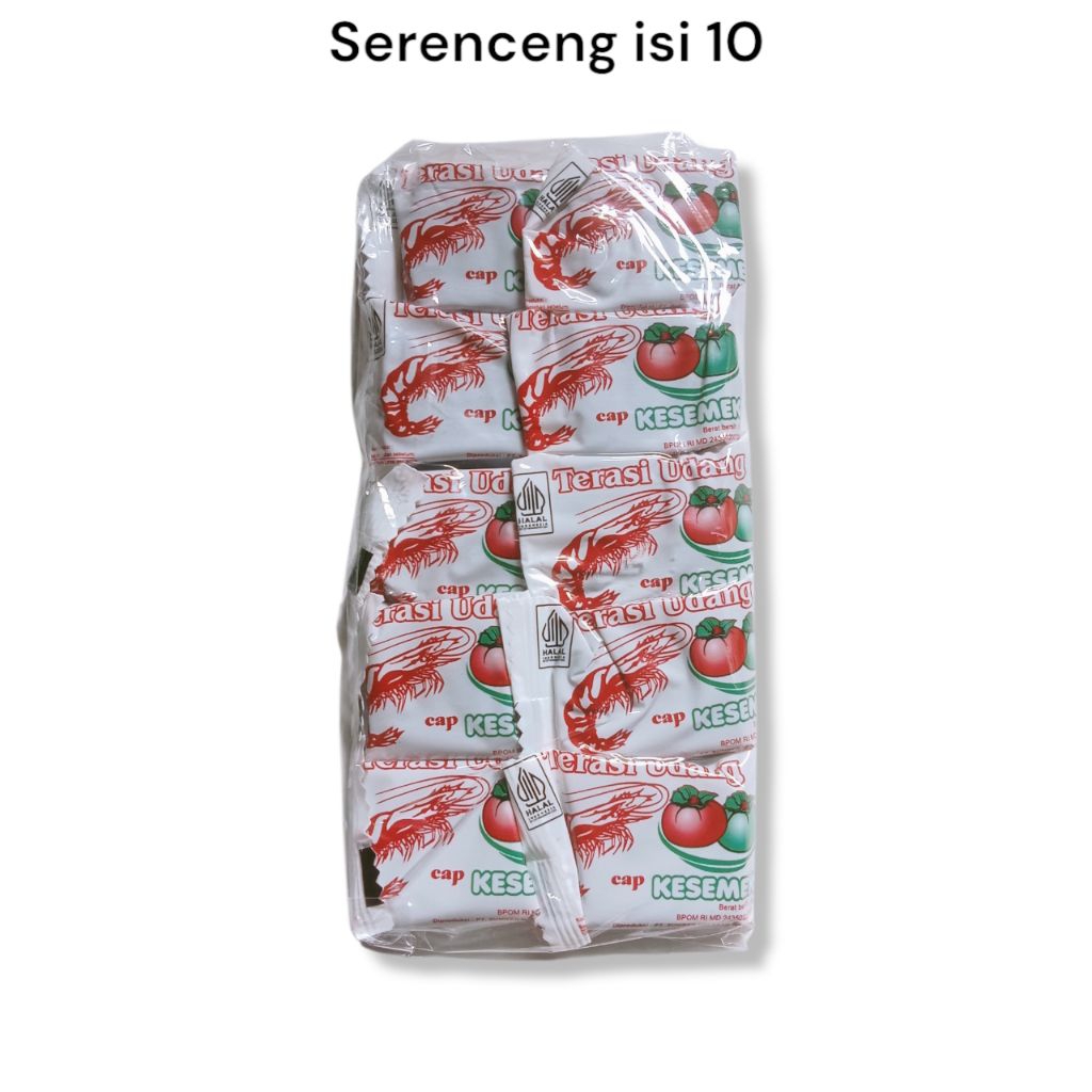 

terasi udang cap kesemek 1 renceng isi 10
