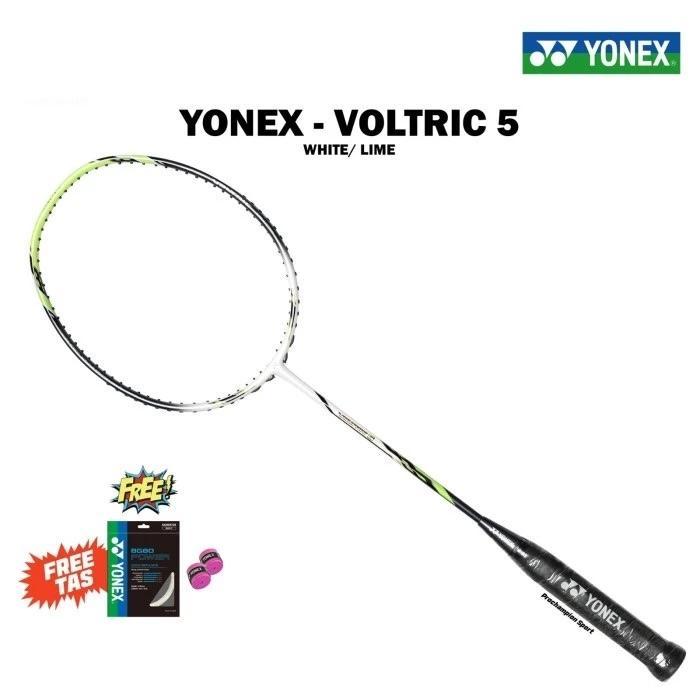 YONEX Raket Badminton Voltric 5 - Orange & White Lime