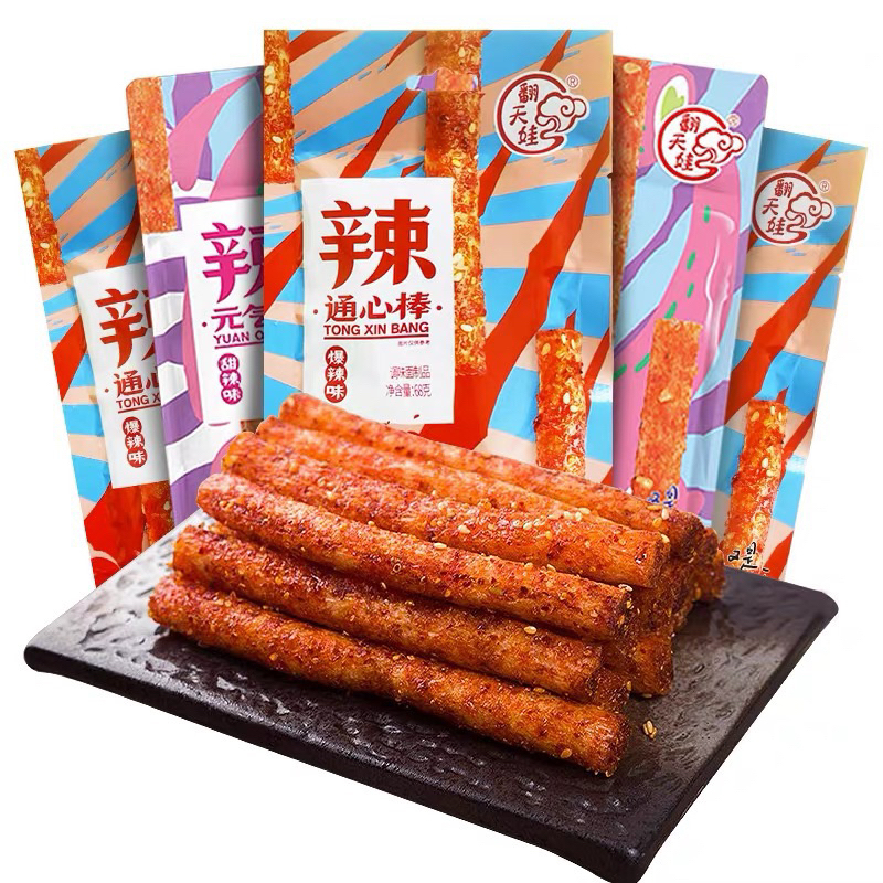 

COD/Camilan HALAL Snack Stik Pedas Viral China/Gurih, Manis Mala & Super Pedas 82g