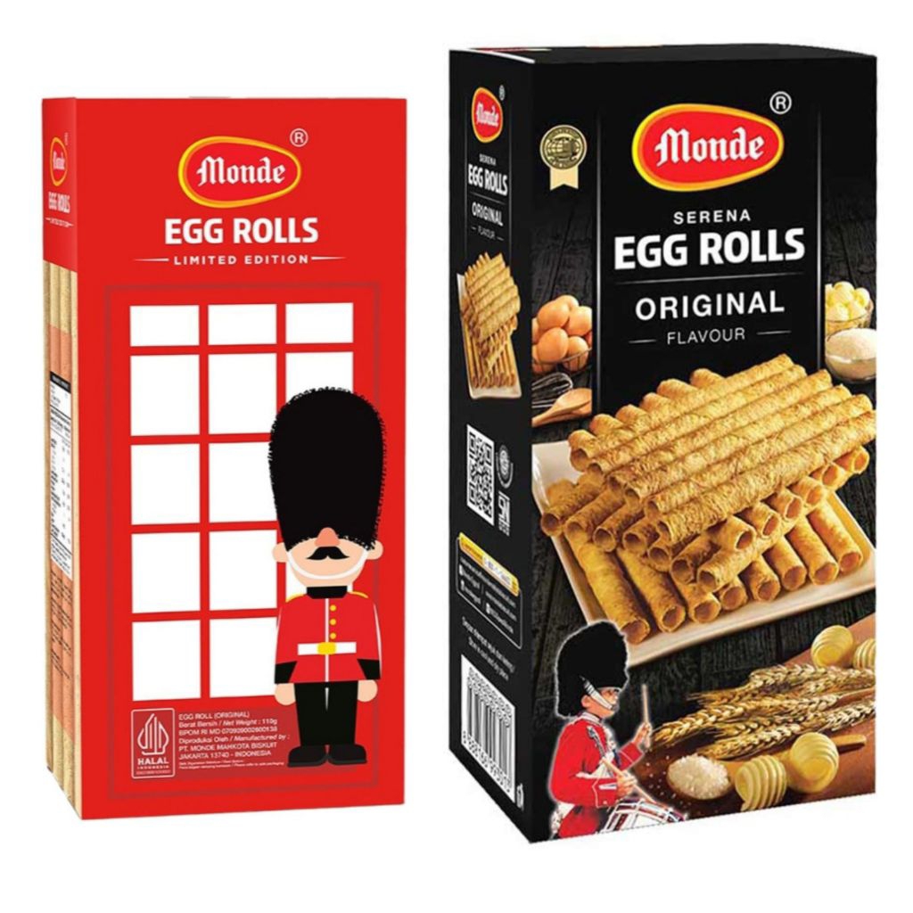 Monde Serena Egg Roll Original besar kecil box