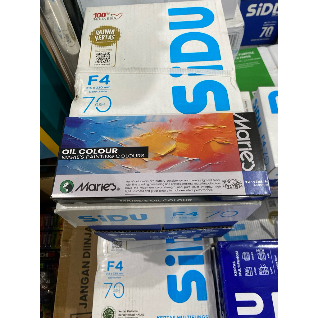 

Cat Minyak Maries Asli 12 Warna 12ml / Cat Oil / Oil Colour