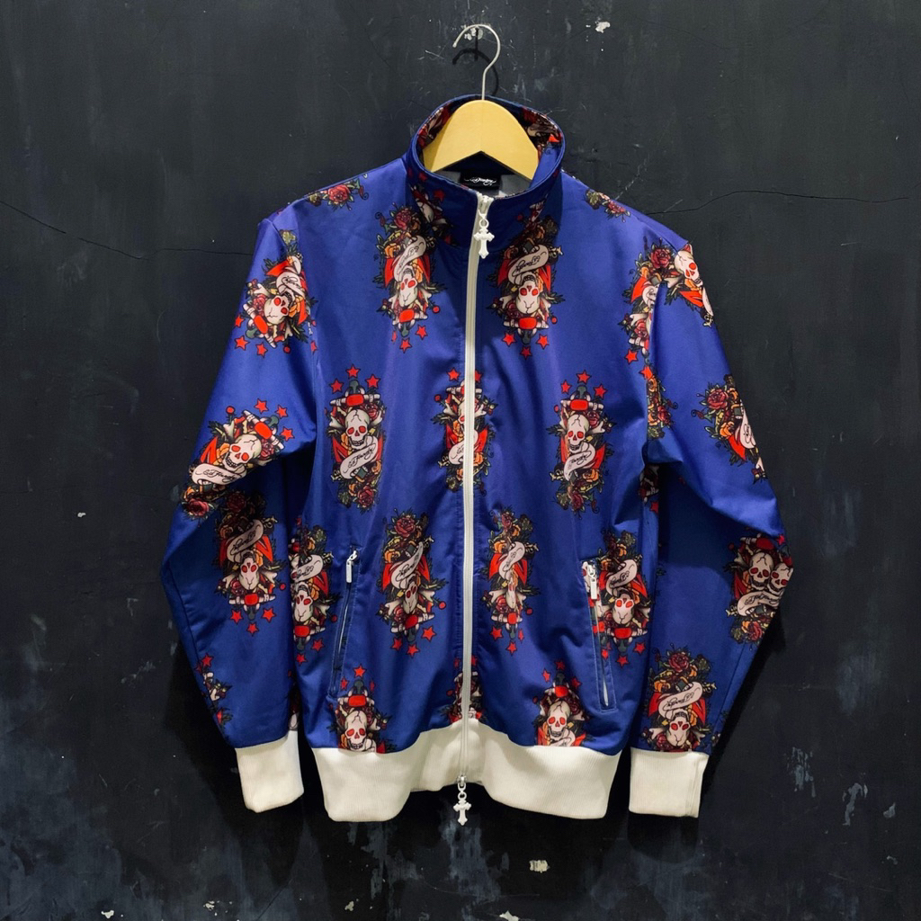 Ed Hardy Tracktop AOP Skull Jacket