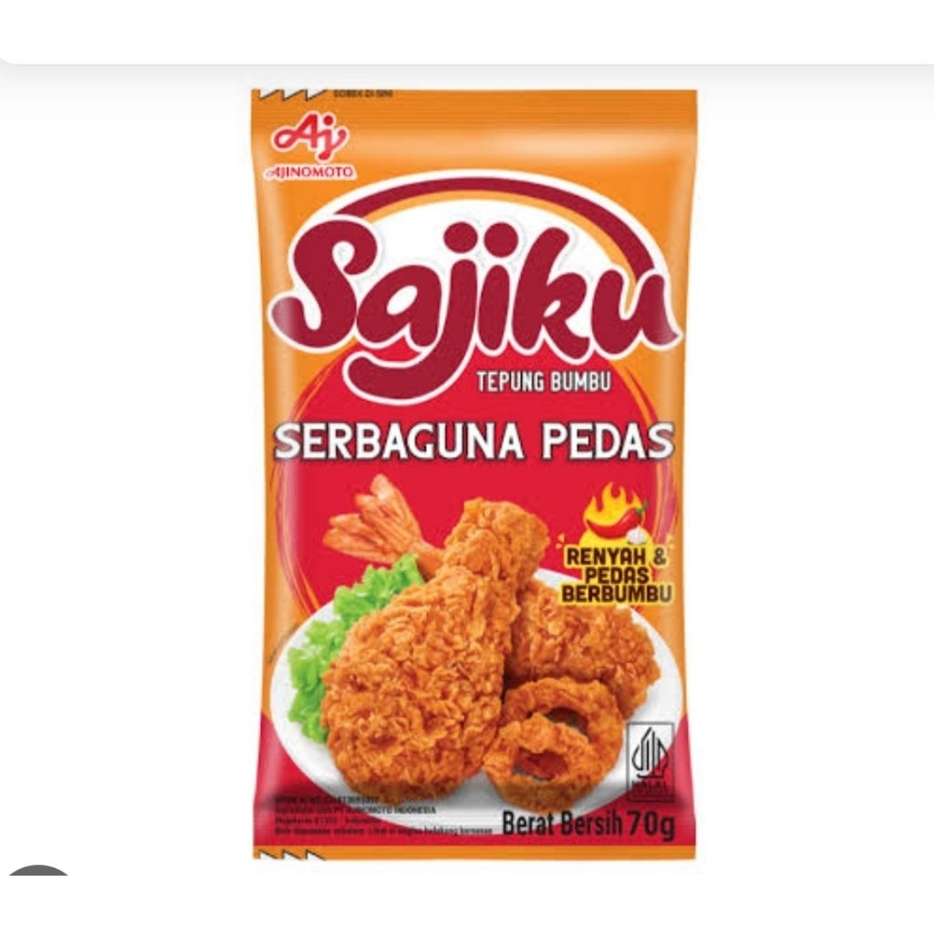 

Sajiku Tepung Serbaguna Pedas 70gr