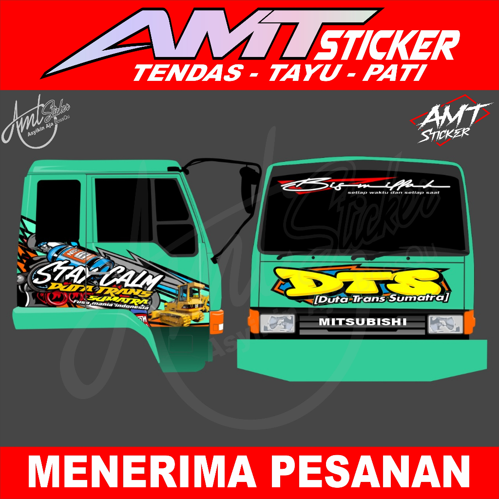 Stiker Full Kabin Truk Fuso 220 - Bebas Custom