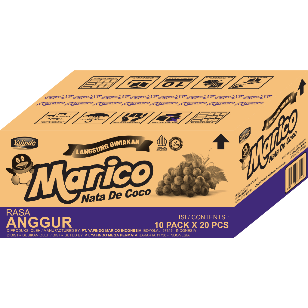 

MARICO NATA DE COCO All Varian [ 10pack x 20pcs x 17gr ] KARTON