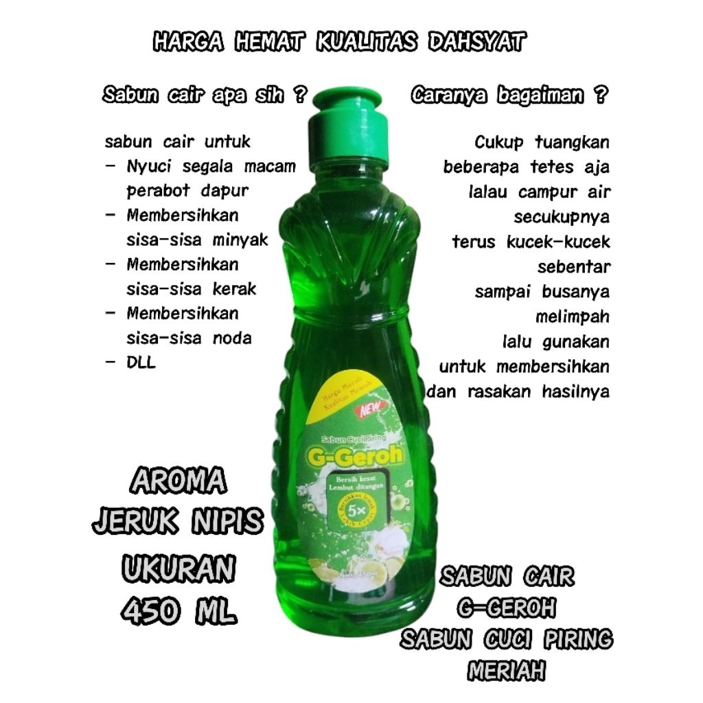 sabun cuci piring botol
