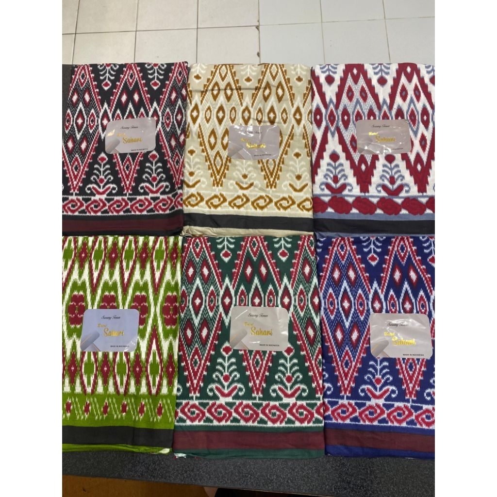 Sarung Pria Kembang Asli Goyor Gloyor Export Quality Cap Botol Sahari