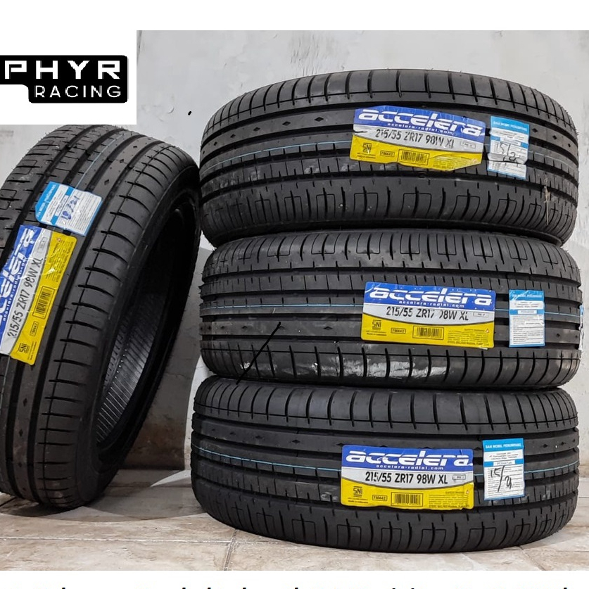 BAN MOBIL MURAH UK 215 55 R17 ACCELERA PHI BUAT HRV INNOVA DLL RING 15 BAN MOBIL TUBLES