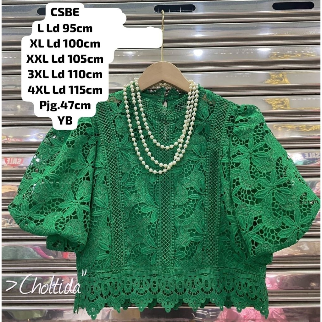 Blus  Brokat Bangkok Crop Top