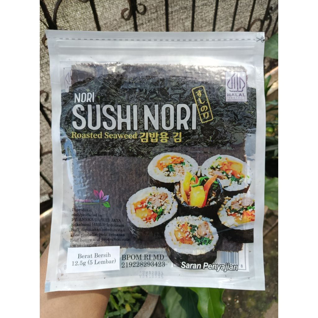 

Sushi Nori Seaweed Rumput Laut Panggang / Sushi Nori HALAL 5 Sheets/lembar