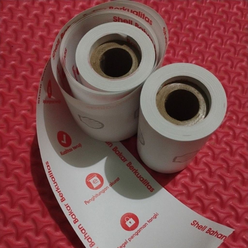 

Kertas Thermal logo shell 58mm x 40mm