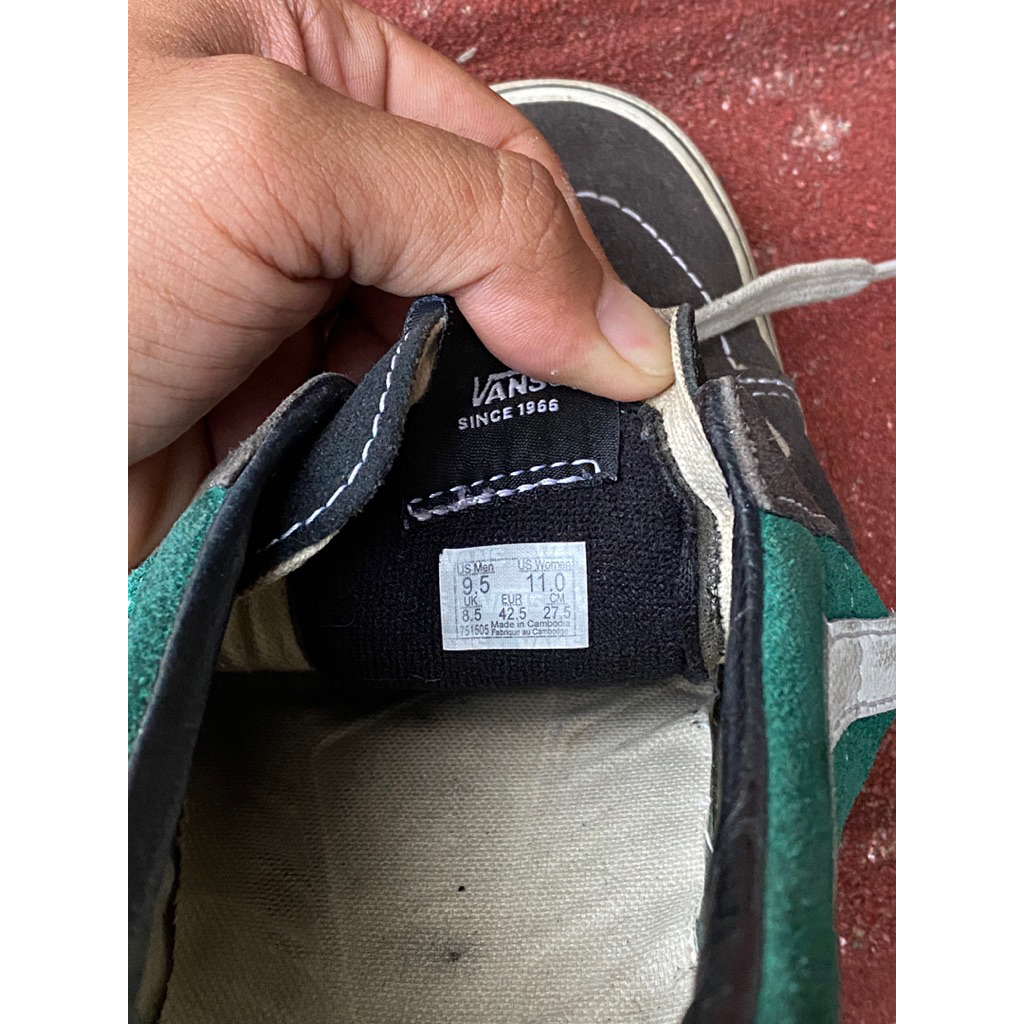 Vans Sk8-low Charcoal Jungle Green Original resmi PT Navya