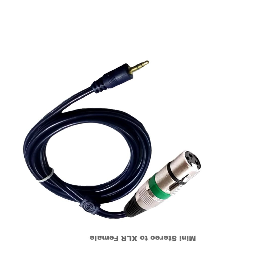 Kabel audio power ke hp jack mini stereo 3.5mm ke 1 xlr female kabel antel berkualitas