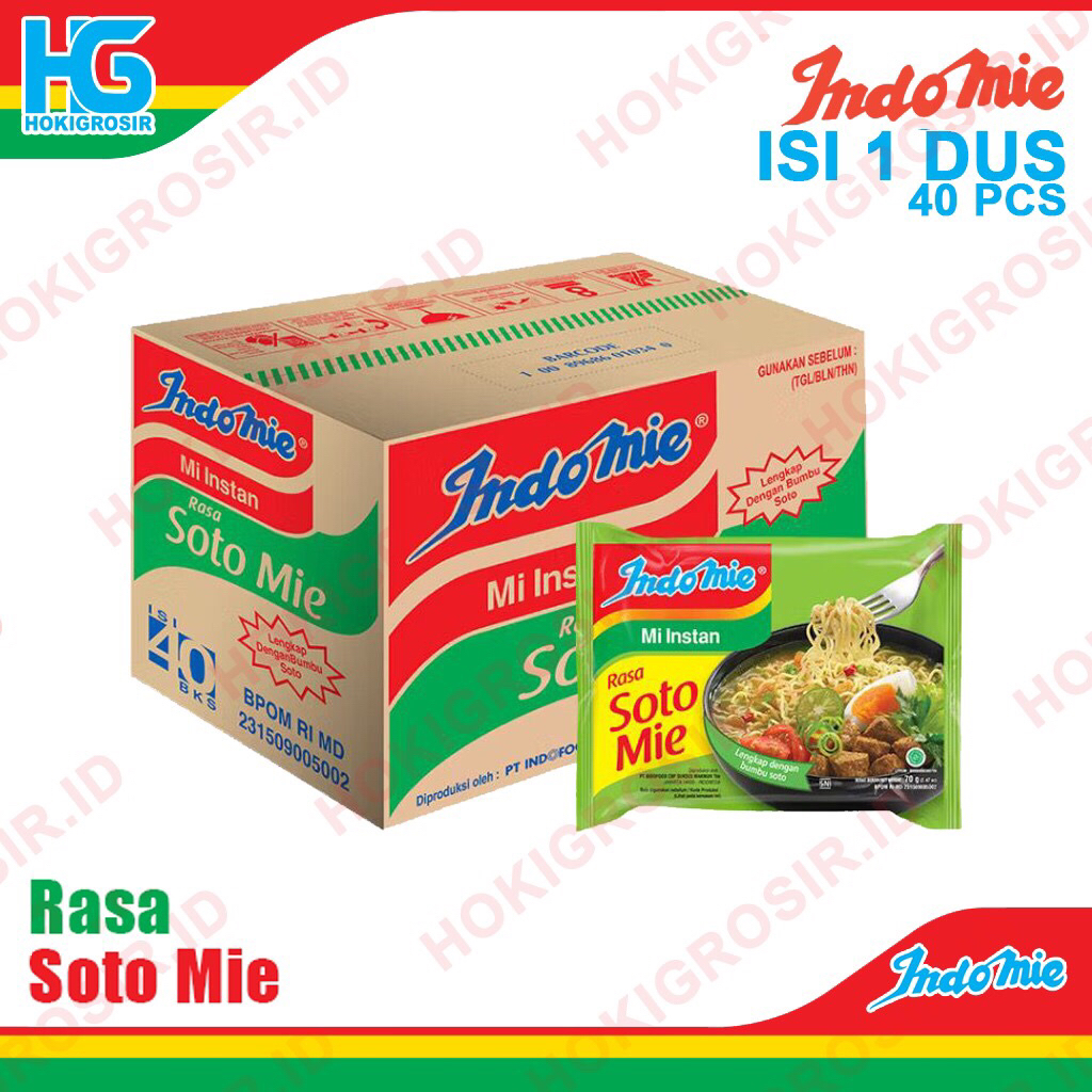 

INDOMIE SOTO MIE 1 DUS ISI 40 PCS - MIE INSTAN 70 GR