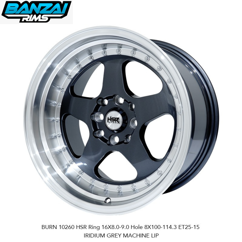 VELG HSR BURN CELONG RING 16X8-9 JAZZ YARIS AVANZA XENIA