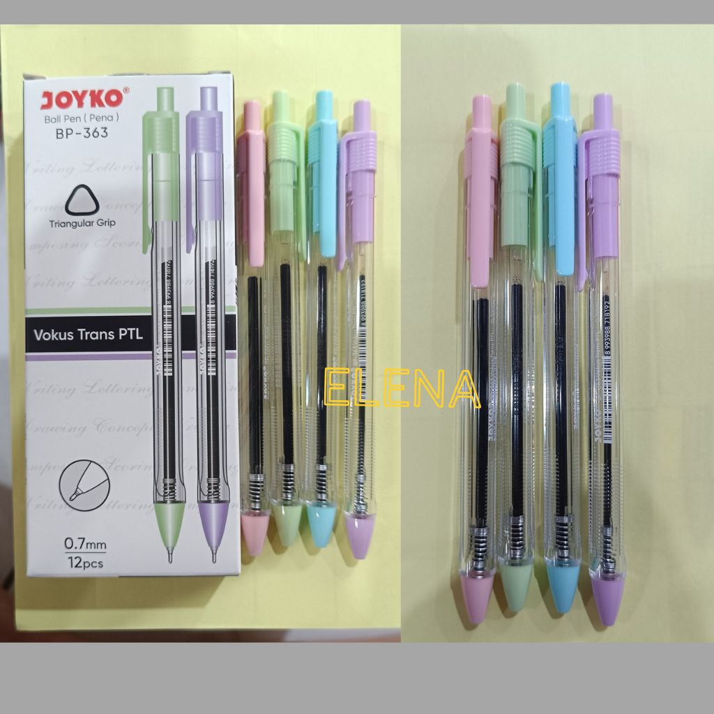 

(12 pcs) pen joyko bp 363/ pulpen joyko 0,7mm/pen tiktek