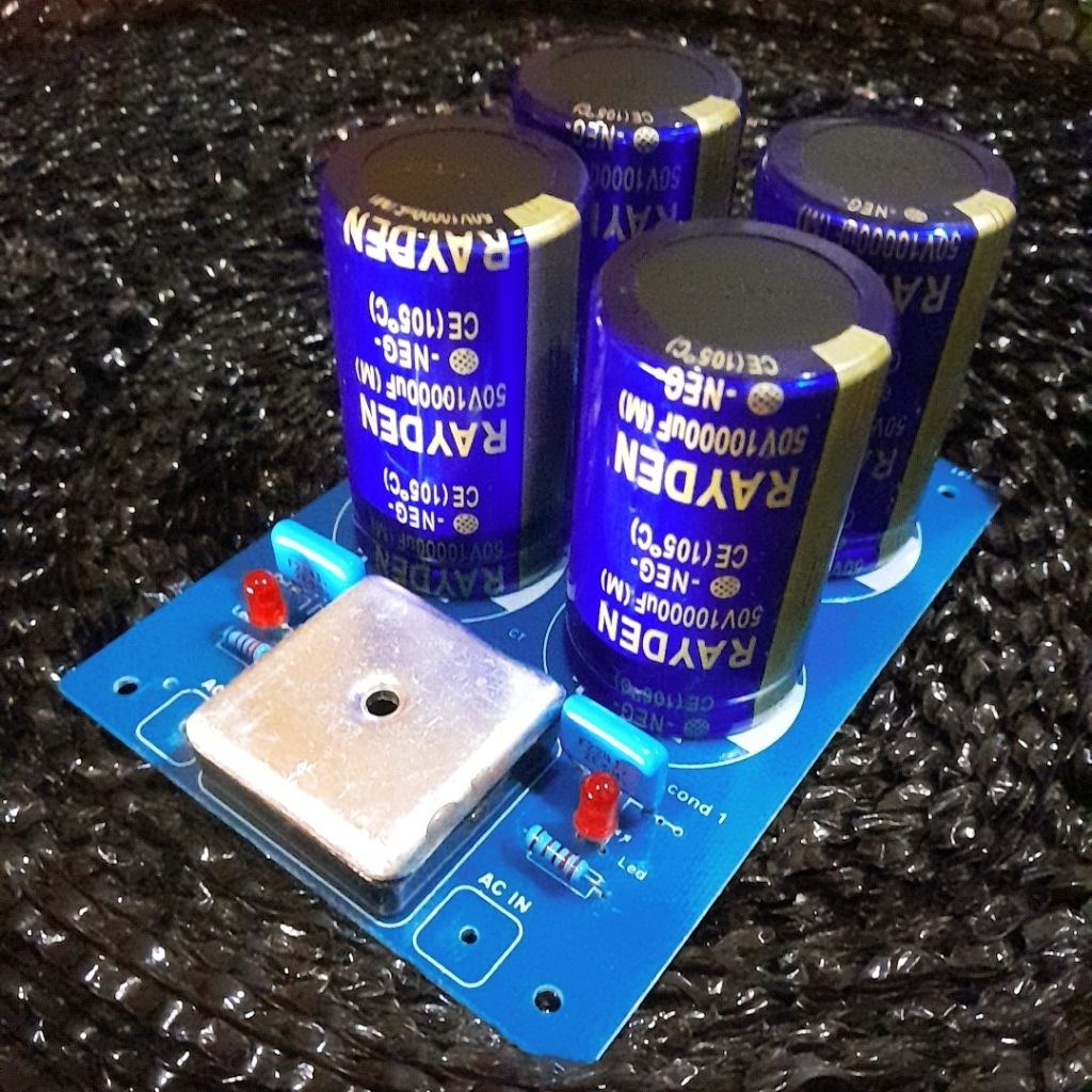 PAKET LENGKAP KIT PCB PSU 2 ELCO PSU 4 ELCO PSU 6 ELCO PSU 8 ELCO 50V 10000UF RAYDEN