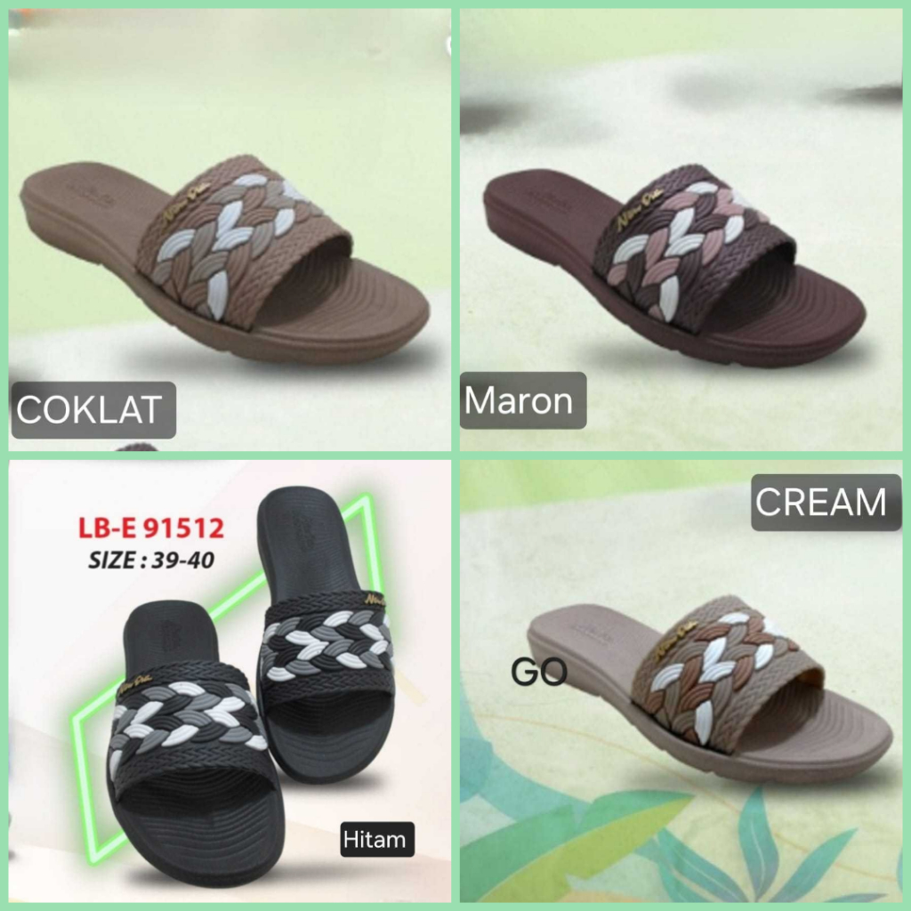 sogo NEW ERA LB-E 91512 Sandal Karet Wanita Slop Sandal Cewek  Slop Jelly Sandal Perempuan Wanita Sl