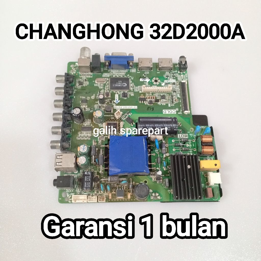 MESIN TV / MAINBOARD TV CHANGHONG 32D2000A MB - MODUL - MOBO - MOTHERBOARD TV CHANGHONG