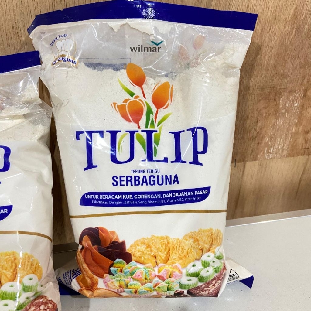 

TULIP 1KG -TEPUNG SERBAGUNA PROTEIN RENDAH-TEPUNG TULIP MURAH JATENG-TEPUNG KUE