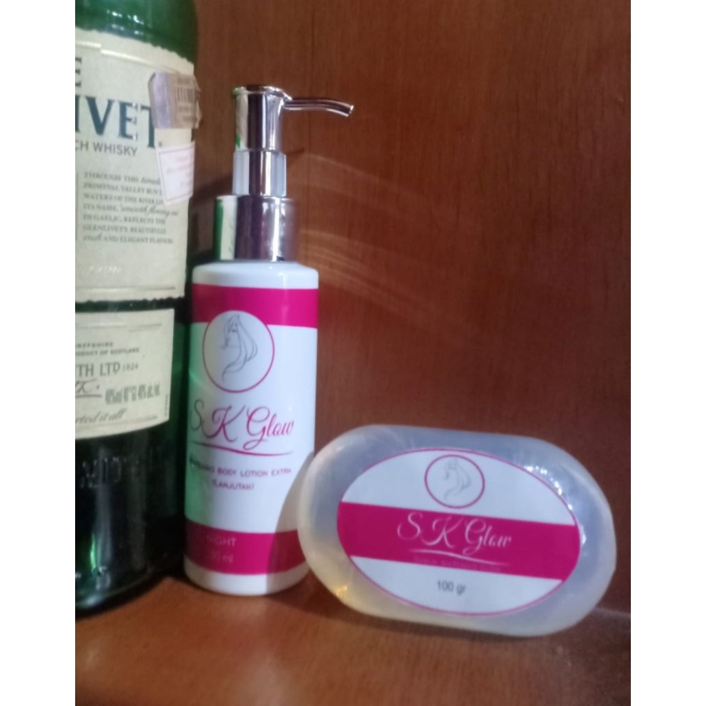 SK GLOW handbody lotion whitening EXTRA ORIGINAL 100% (UNTUK LANJUTAN)