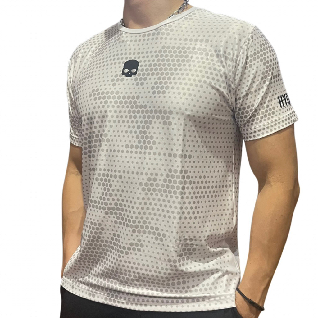 Kaos Olahraga Hydrogen Abstrak Grey / Kaos Tenis / Kaos Fitnes / Kaos Padel / Kaos Gym / Kaos Runnin