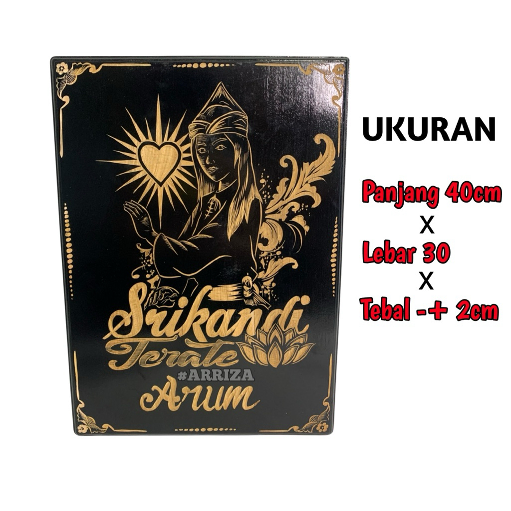 Pigura hiasan dinding Psht Terate 1922 dari Kayu Jati asli Ukuran Panjang 40cm x Lebar 30cm / Pigura