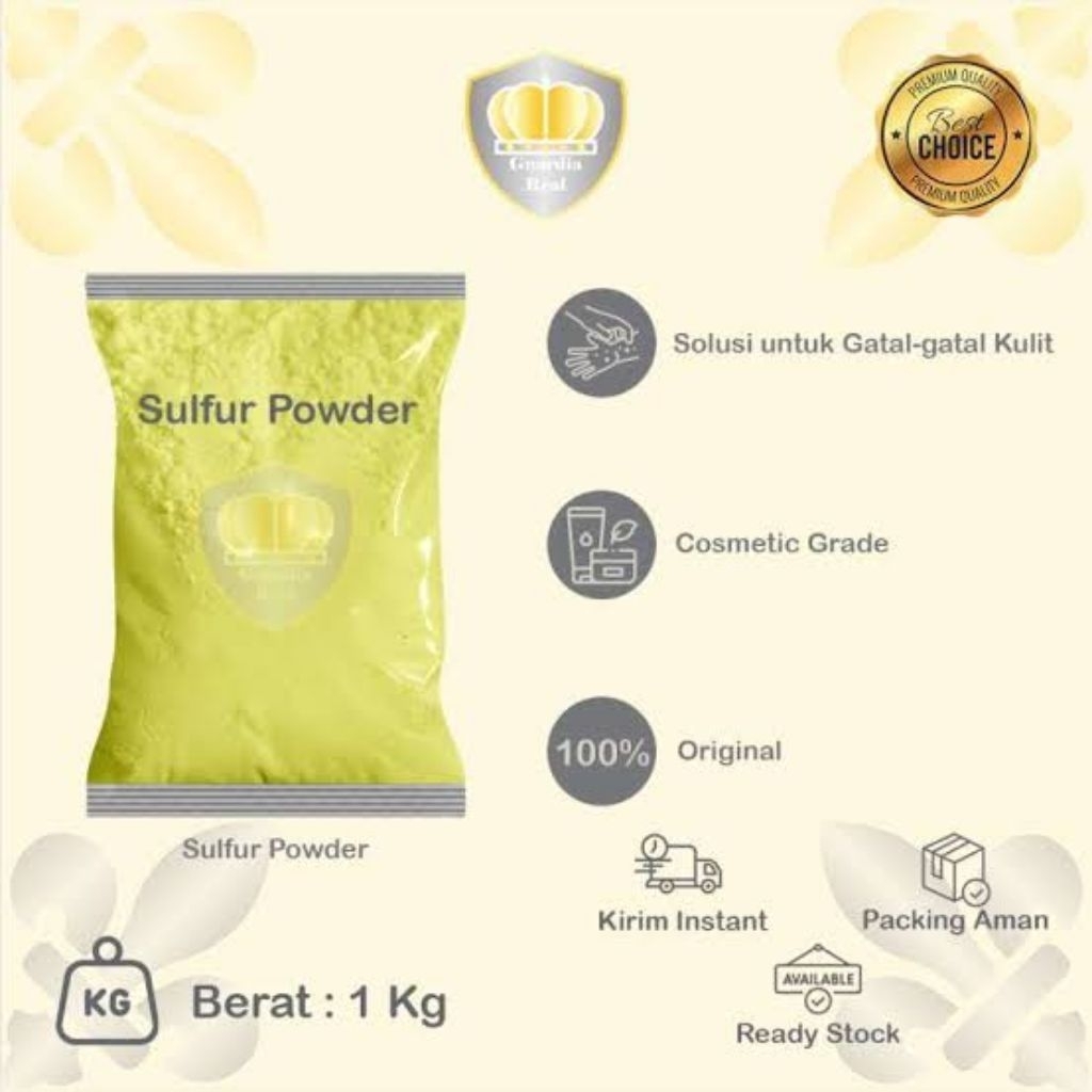 

bubuk blerang halus kemasan 50gram | sulfur powder asli berkualitas