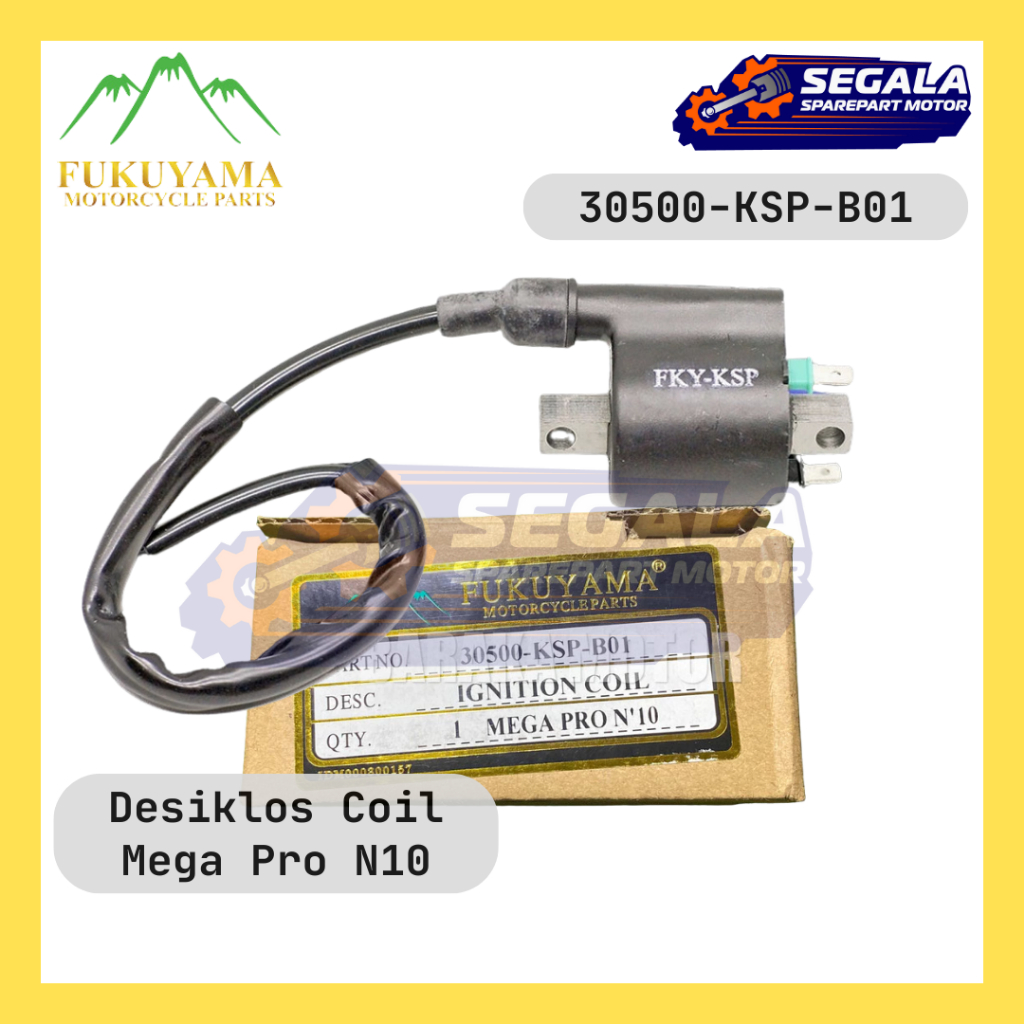 Ignition Coil Desiklos Fukuyama Mega Pro New 10 30500-KSP-B01