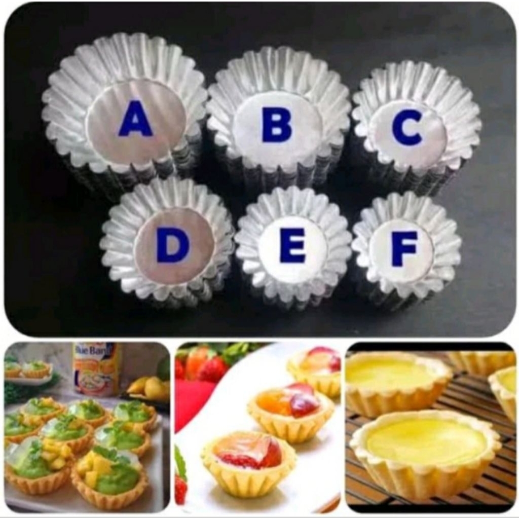 20pcs cetakan kue pie susu / cetakan kue pie buah /cetakan kue pie COD MURAH