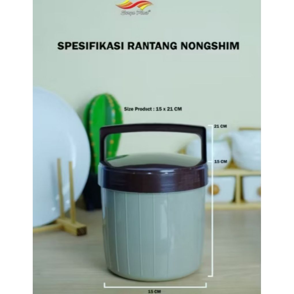 Rantang Nongshim Tanpa Sekat / Rantang Berkat / Rantang Hajtan / RANTANG SAMYANG Rantang Plastik Haj