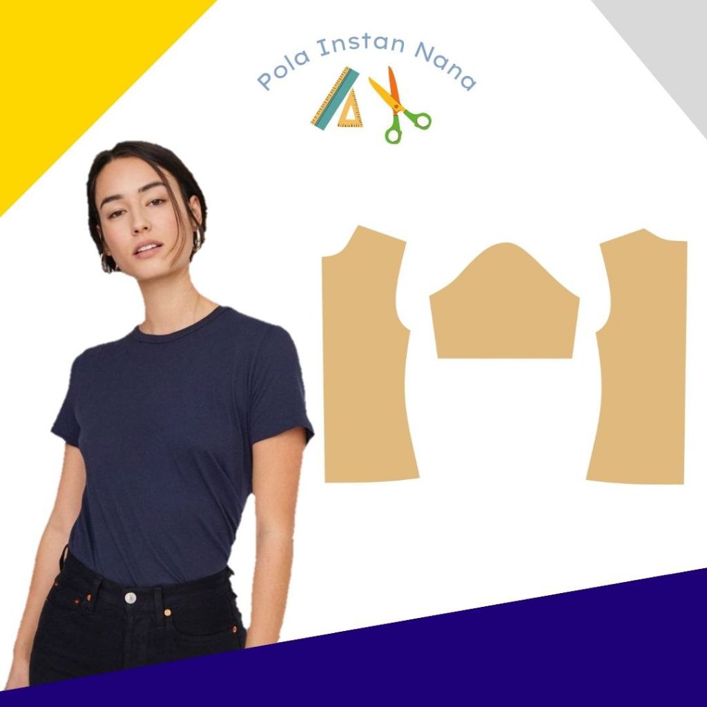 Pola Kaos Cewek Lengan Pendek / Pola kaos cewek