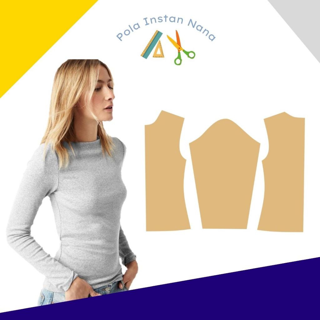 Pola Kaos Cewek Lengan Panjang