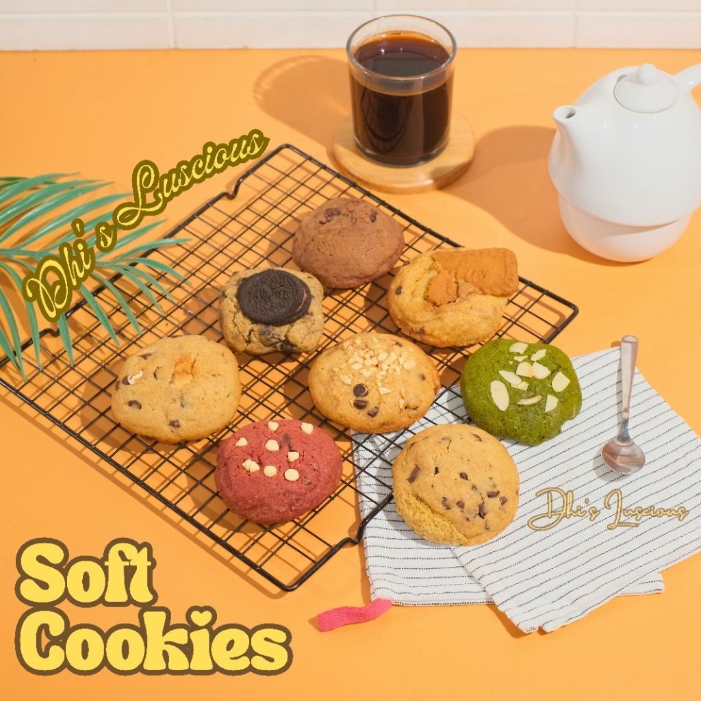 

SOFT COOKIES by @dhisluscious BUY 5 GET 1 FREE COOKIES (MIN ORDER 3) COOKIES LEMBUT COKLAT LUMER